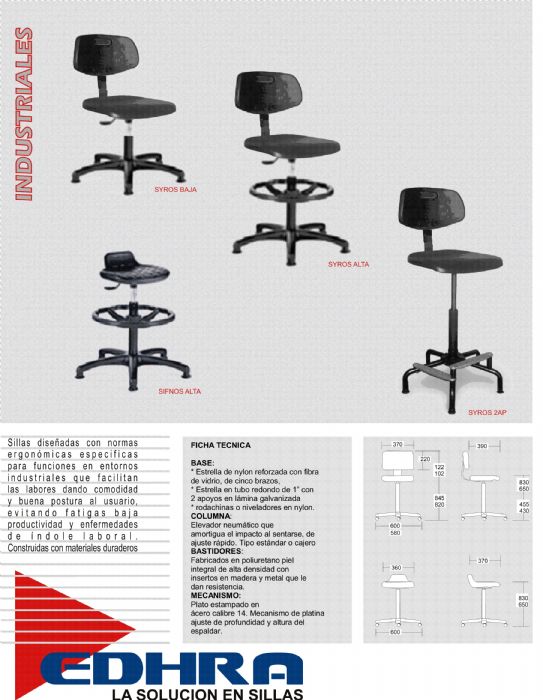 SILLAS INDUSTRIALES 